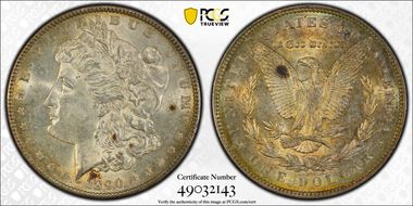 1890 $1 MS62