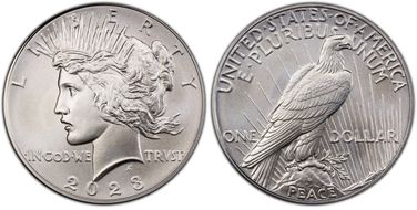 2023 $1 Peace Dollar MS70