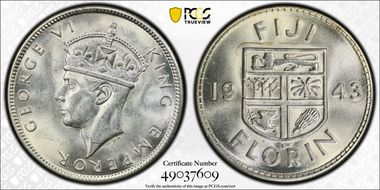 1943-S Florin MS62