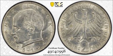 1957-G 2 Mk Planck MS63