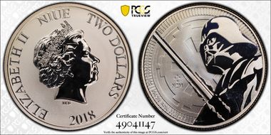 2018-NZM $2 Star Wars - Darth Vader MS67