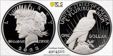 2023-S $1 Peace Dollar PR70DCAM