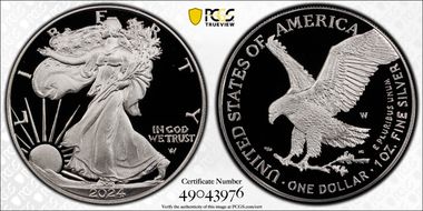 2024-W  $1 Silver Eagle First Strike PR70DCAM