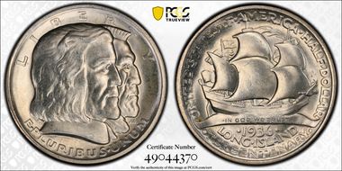 1936 50C Long Island MS65