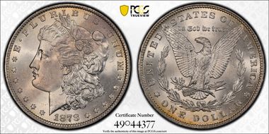 1878 7TF $1 Reverse of 1879 N1