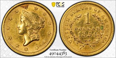 1854 G$1 Type 1 N1