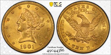 1901 $10 MS61
