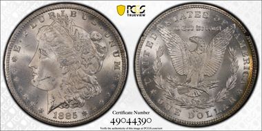 1885-CC $1 GSA Hoard MS64+ 