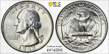1962-D 25C MS64