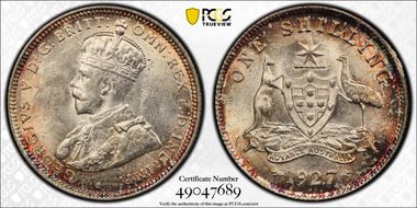 1927(m) Shil KM-26  Ag MS62