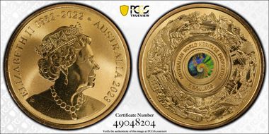 2023 $5 Australian World Heritage Colorized MS68
