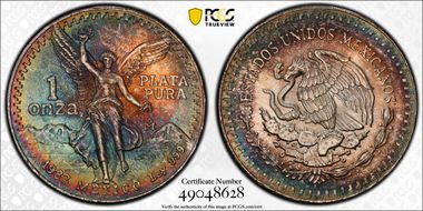 1983-Mo Onza Libertad Ag MS68