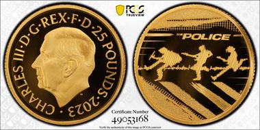 2023 £25 The Police Music Legends PR70DCAM