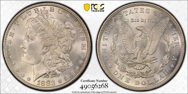 1883 $1 MS63