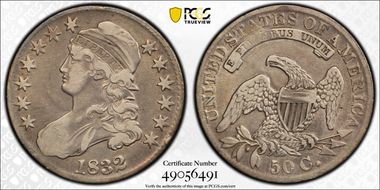 1832 50C Small Letters VF25