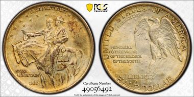 1925 50C Stone Mountain MS64