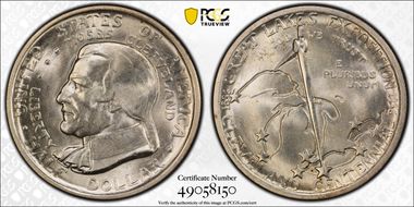 1936 50C Cleveland MS66