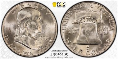 1953-D 50C MS63FBL