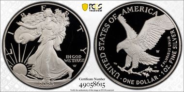 2023-W $1 Silver Eagle PR67DCAM