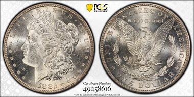 1882-S $1 MS62
