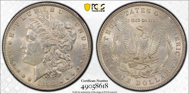 1898 $1 AU58