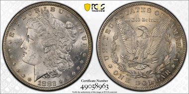 1882 $1 MS63