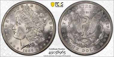 1888 $1 MS64