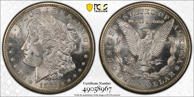 1921-D $1 MS64