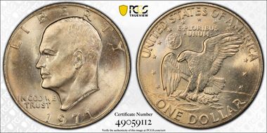 1971 $1 MS66