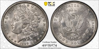 1889 $1 MS62