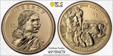 2018-S $1 Native American, Reverse Proof 50th Anniversary Set PR69