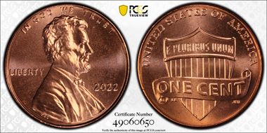 2022 1C Shield MS67RD