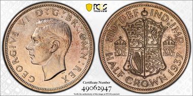 1937 1/2 Cr S-4080 PR63