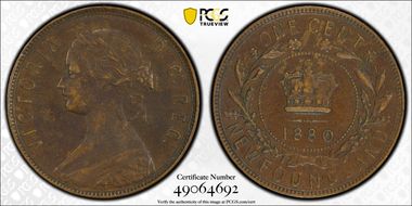 1880 1C Round 0, Low 0 AU50BN