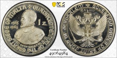 1965 Zecch X#404d 400th Ann. Great Siege Ag PR65DCAM