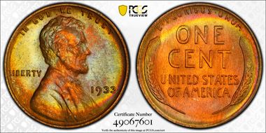 1933 1C MS66RB