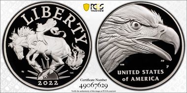 2022-P Medal American Liberty PR70DCAM