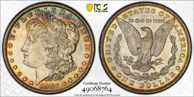 1880-O $1 VAM 21 Checkmark MS63