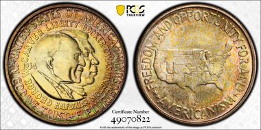 1954-S 50C Washington-Carver MS66+