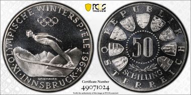 1964 50 Sch Olympics KM-2896 PR68CAM