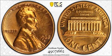 1968-S 1C PR63RD