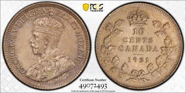 1931 10C MS62