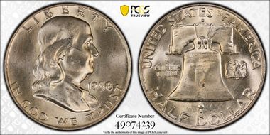 1958-D 50C MS64