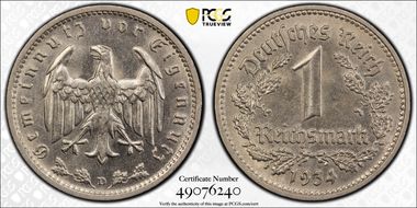 1934-D Mark J-354 MS64