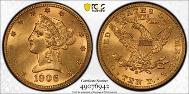 1906-S $10 MS63