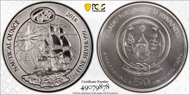 2018 50 Fr HMS Endeavour MS69