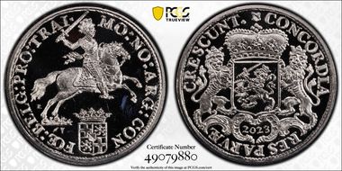 2023 1oz Ducaton Rider Restrike Ag MS68