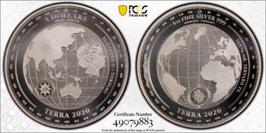 2020 $5 Terra MS70