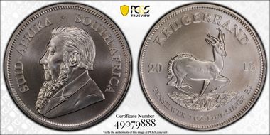 2018 1 Rand Krugerrand Ag MS67