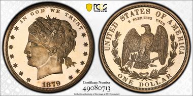 1879 $1 J-1605 PR66CAM